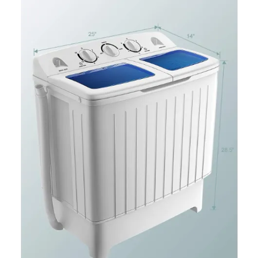 20 lbs Compact Twin Tub Washing Machine for Home Use