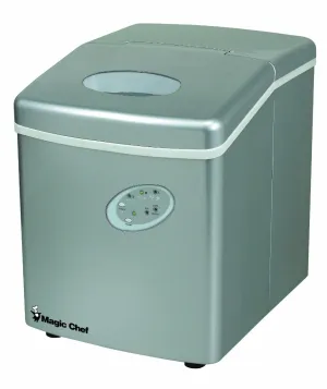 27 Lb Portable Ice Maker Silver