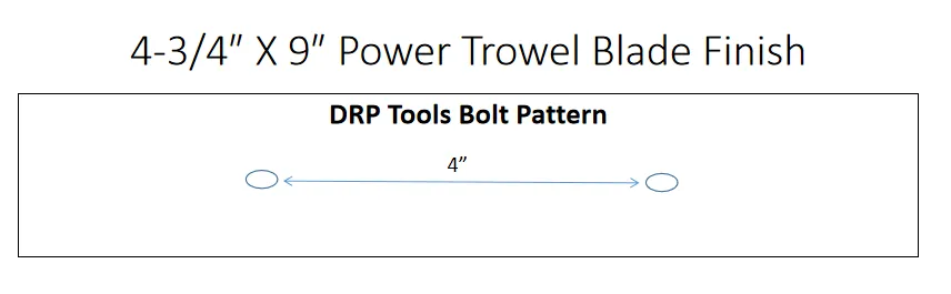 4-3/4" x 9" Finish Power Trowel Blade  4-Pack