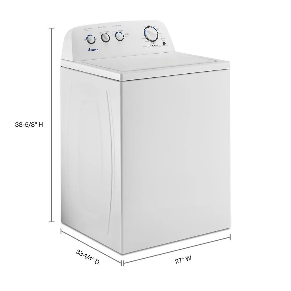 Amana NTW4519JW Large Capacity Top Load Washer With High-Efficiency Agitator