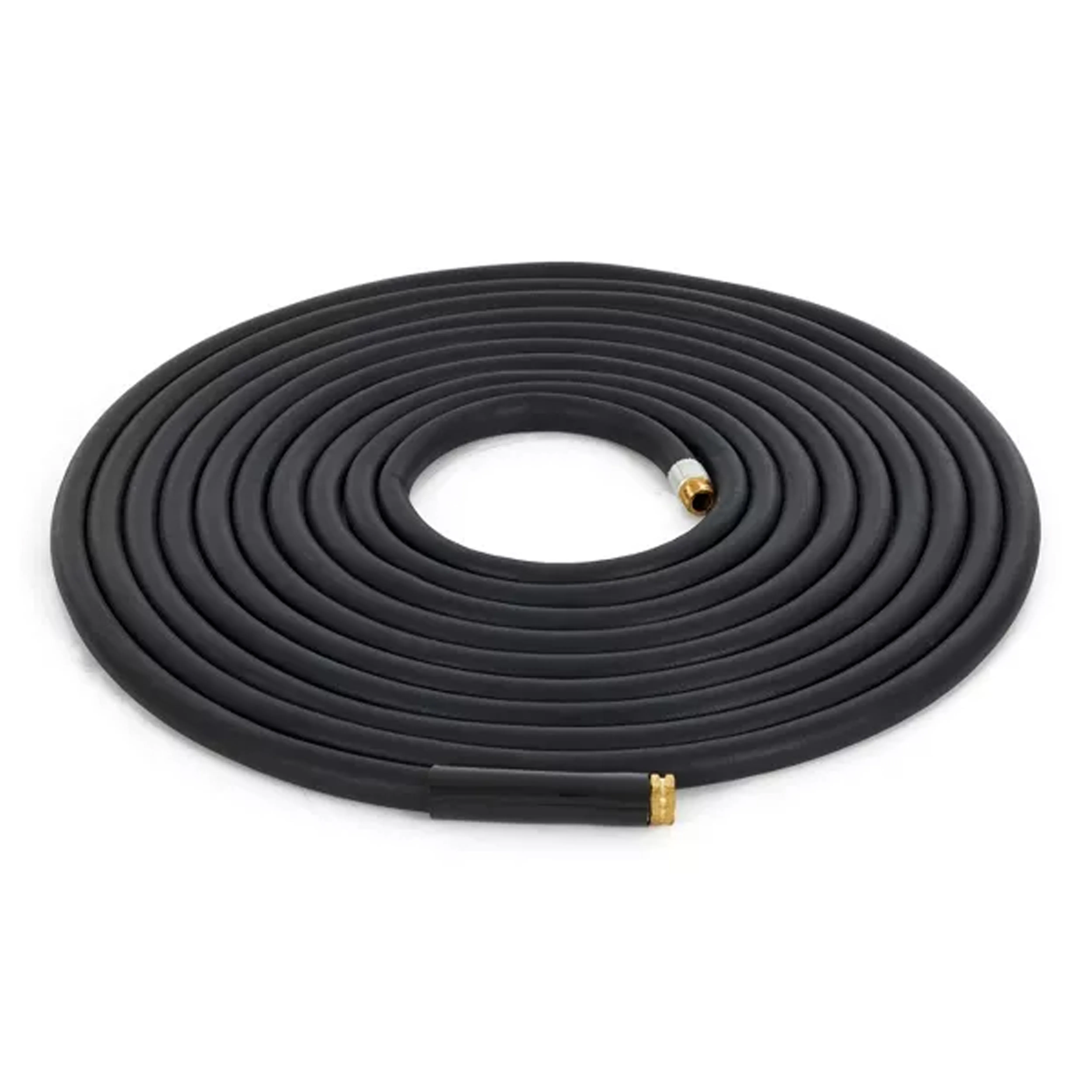 Apache 75 Foot Industrial Rubber Garden Water Hose with Brass Fittings (Used)