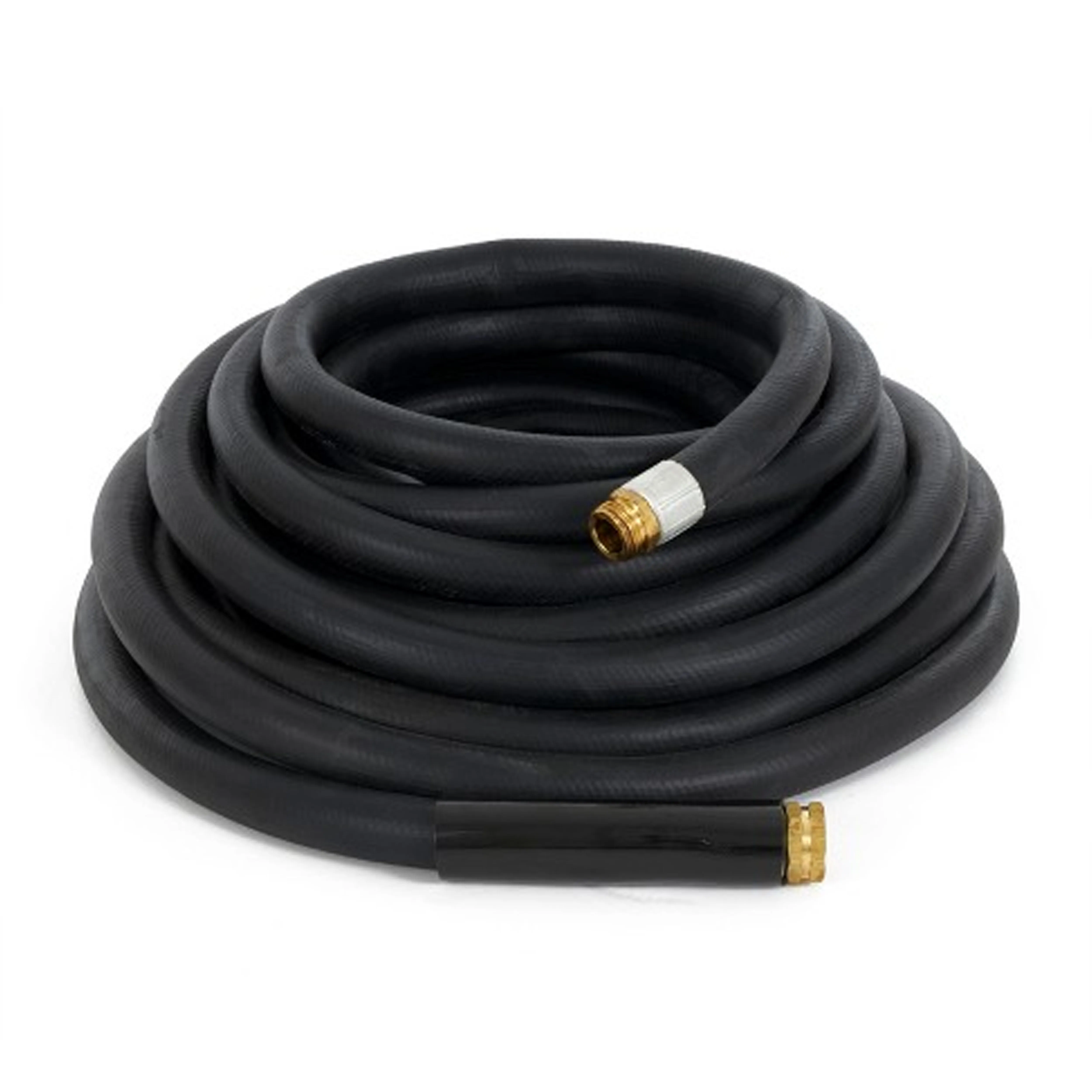 Apache 75 Foot Industrial Rubber Garden Water Hose with Brass Fittings (Used)