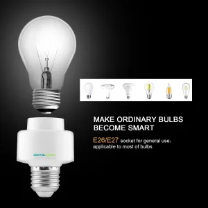 BH100 Smart Bulb Holder (Works with Alexa and Google Assistant)