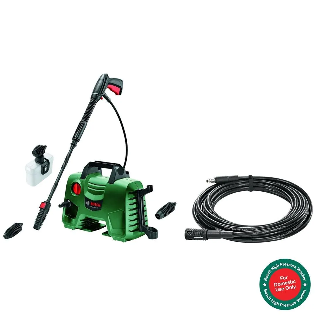 Bosch EasyAquatak 110 Bar Pressure Washer | 1300W Powerful Motor | 330 L/H Water Flow | Compact & Portable | Premium Accessories