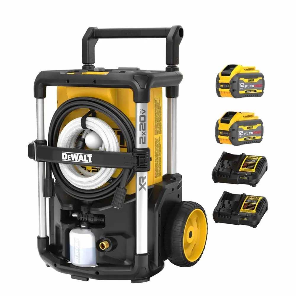 DeWalt DCPW1600Y2 2X20V 1600 PSI Pressure Washer Kit