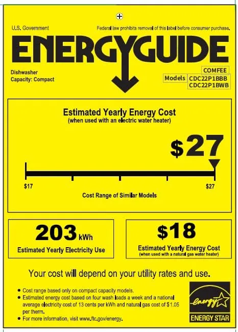 Energy Star Portable Countertop Dishwasher – 6 Place Settings, 8 Programs, for Dorms, RVs & Apartments