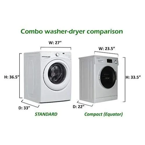 Equator 2020 24" Combo Washer Dryer Silver Winterize Quiet