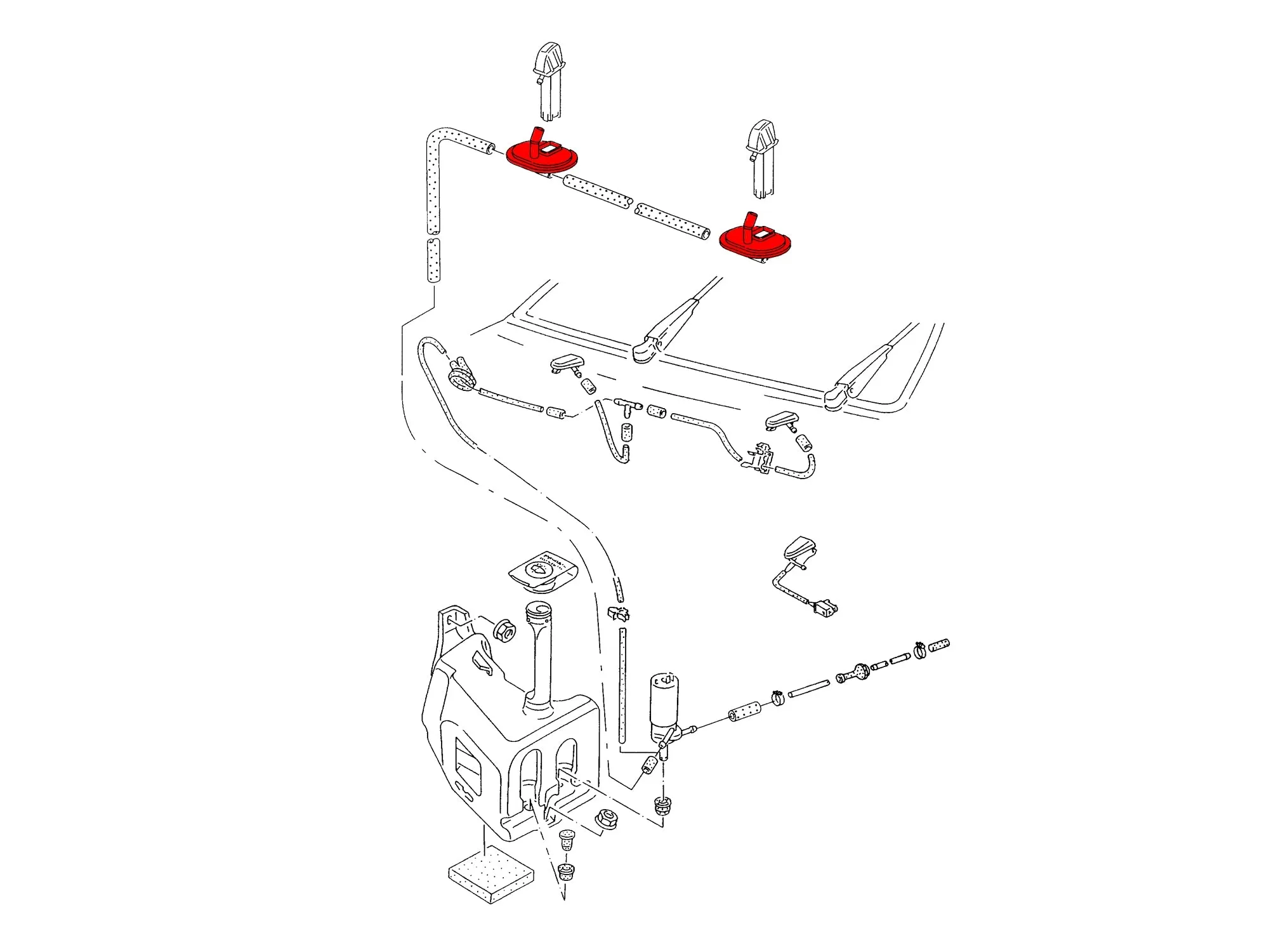 Front Window Washer Grommet [Eurovan]