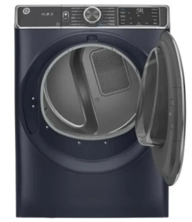 GE  GEWADRERS8501 Side-by-Side Washer & Dryer Set with Front Load Washer and Electric Dryer in Sapphire Blue