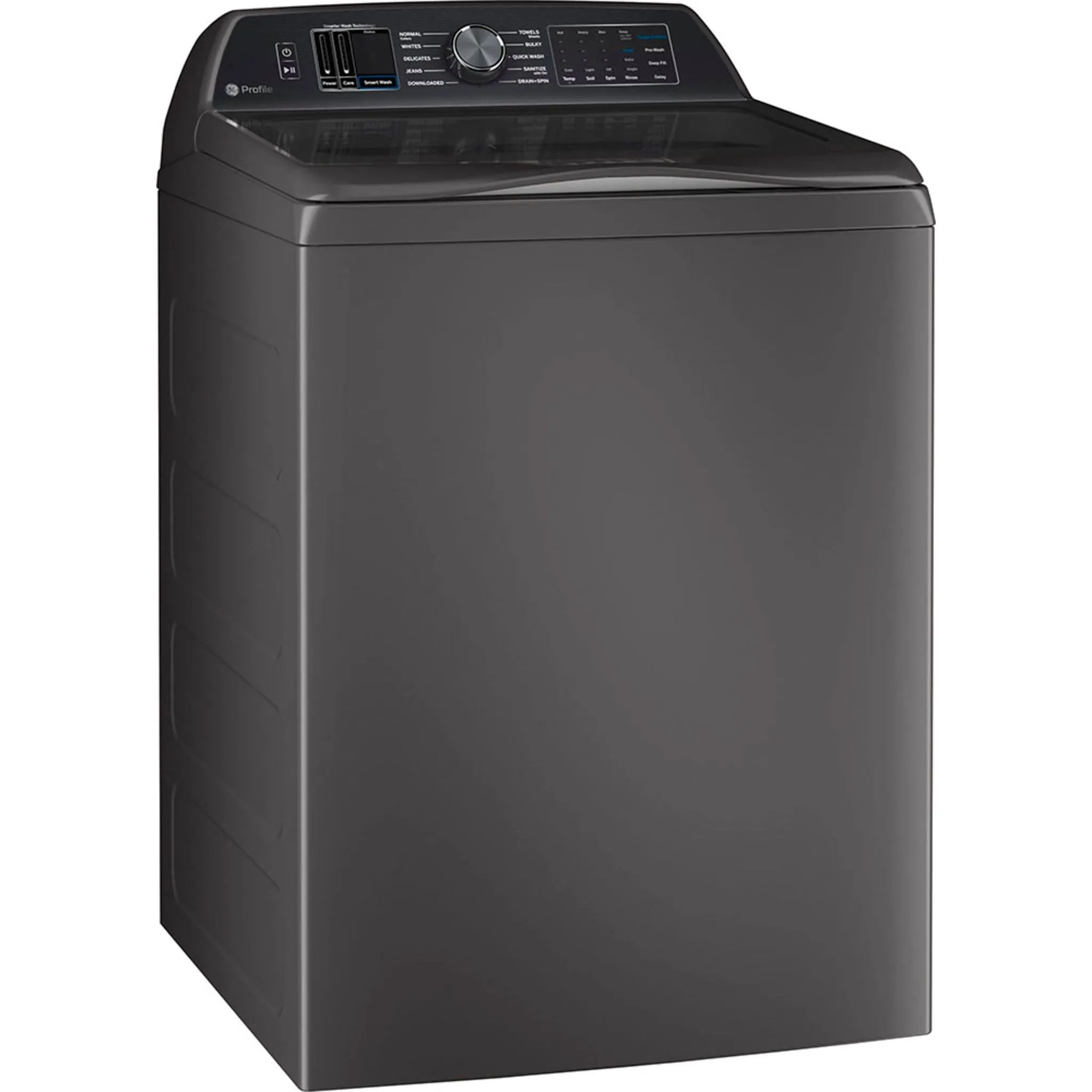 GE Profile 6.2 Cu Ft (IEC) Washer with Smarter Wash Technology Diamond Grey- PTW700BPTDG