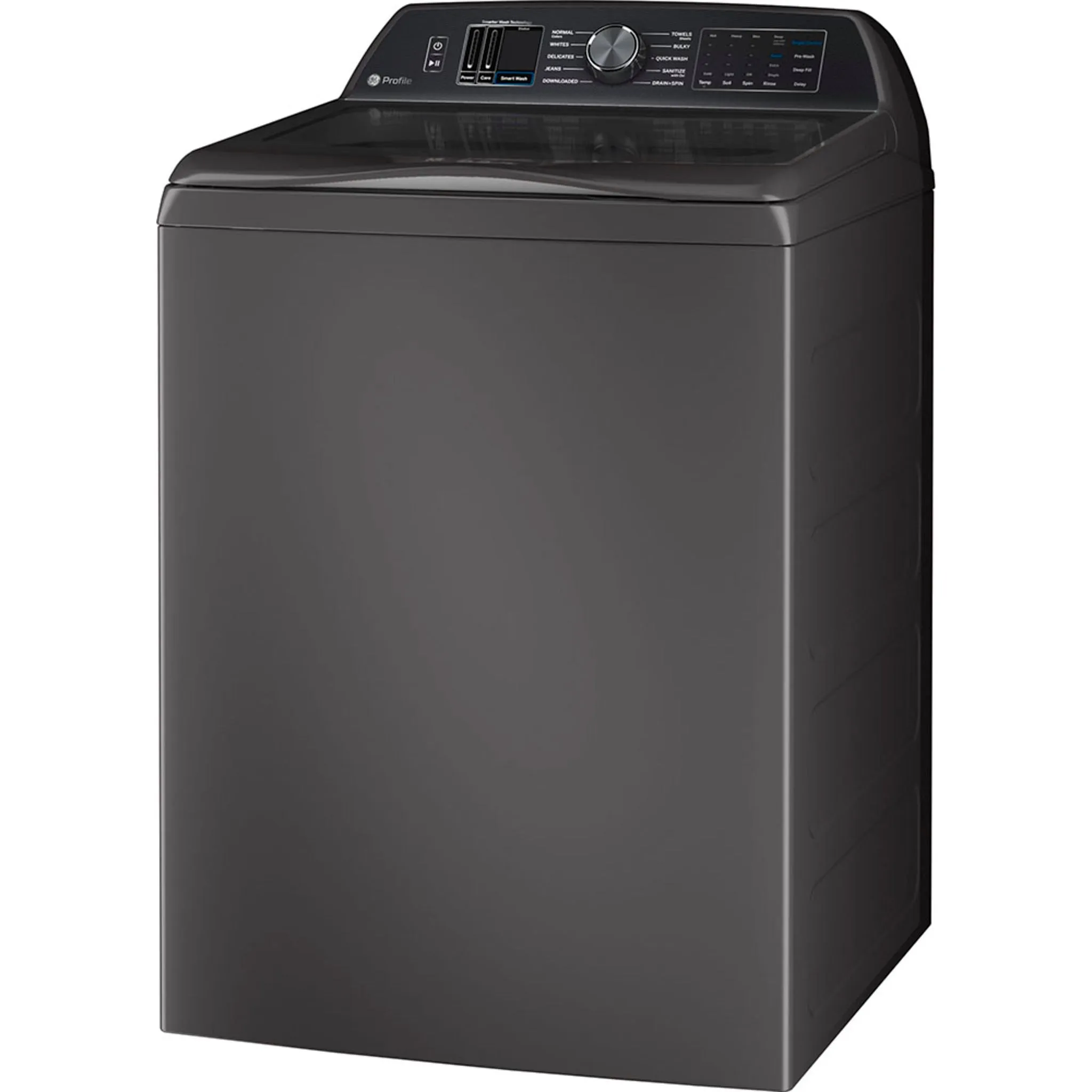 GE Profile 6.2 Cu Ft (IEC) Washer with Smarter Wash Technology Diamond Grey- PTW700BPTDG