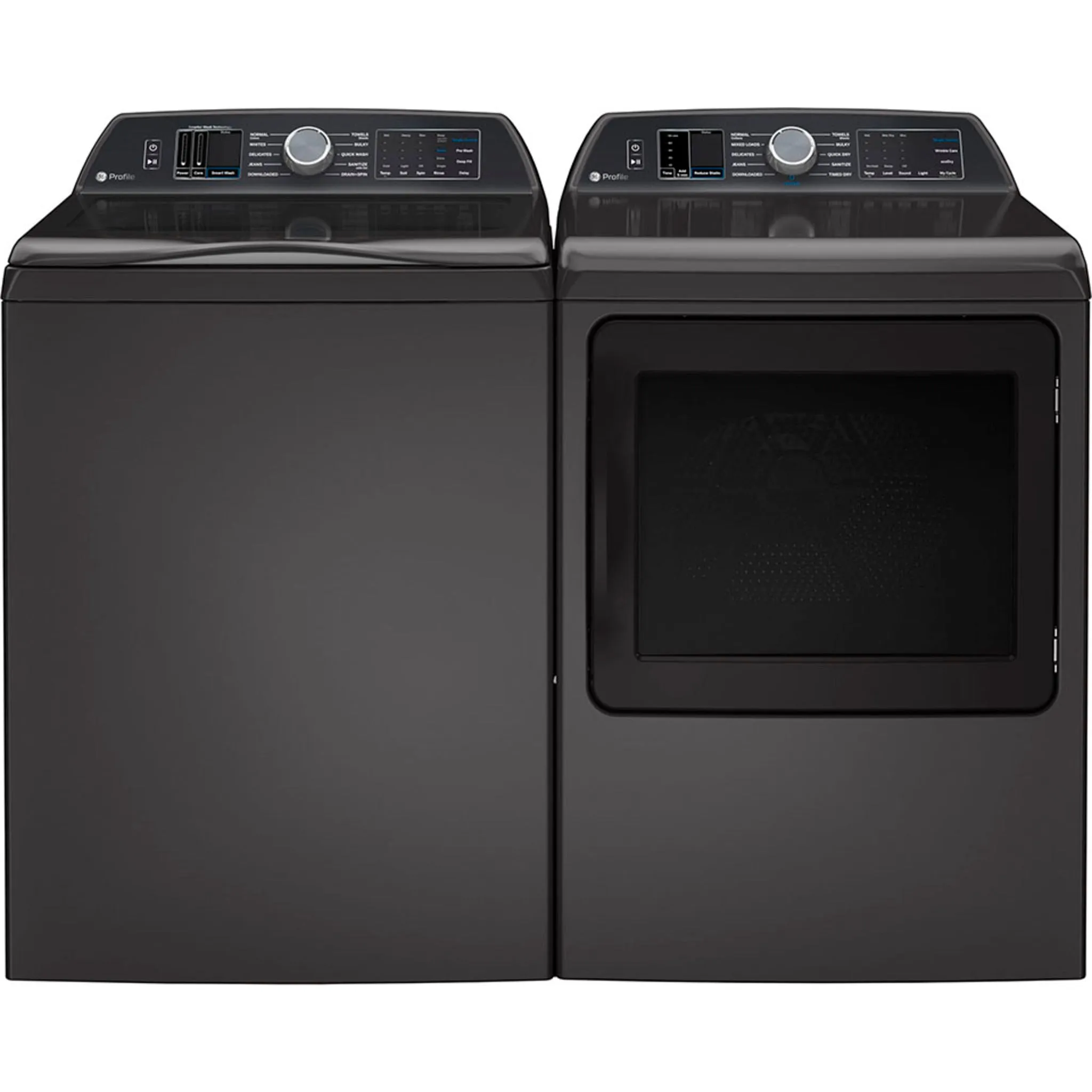 GE Profile 6.2 Cu Ft (IEC) Washer with Smarter Wash Technology Diamond Grey- PTW700BPTDG