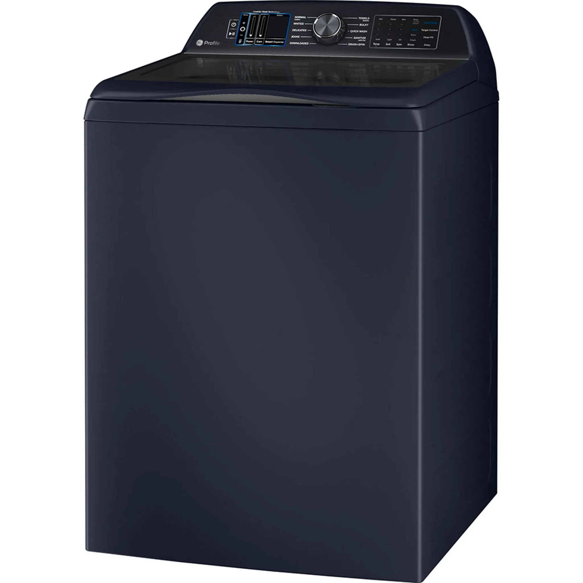 GE Profile 6.2 Cu Ft (IEC) Washer with Smarter Wash Technology Sapphire Blue- PTW900BPTRS