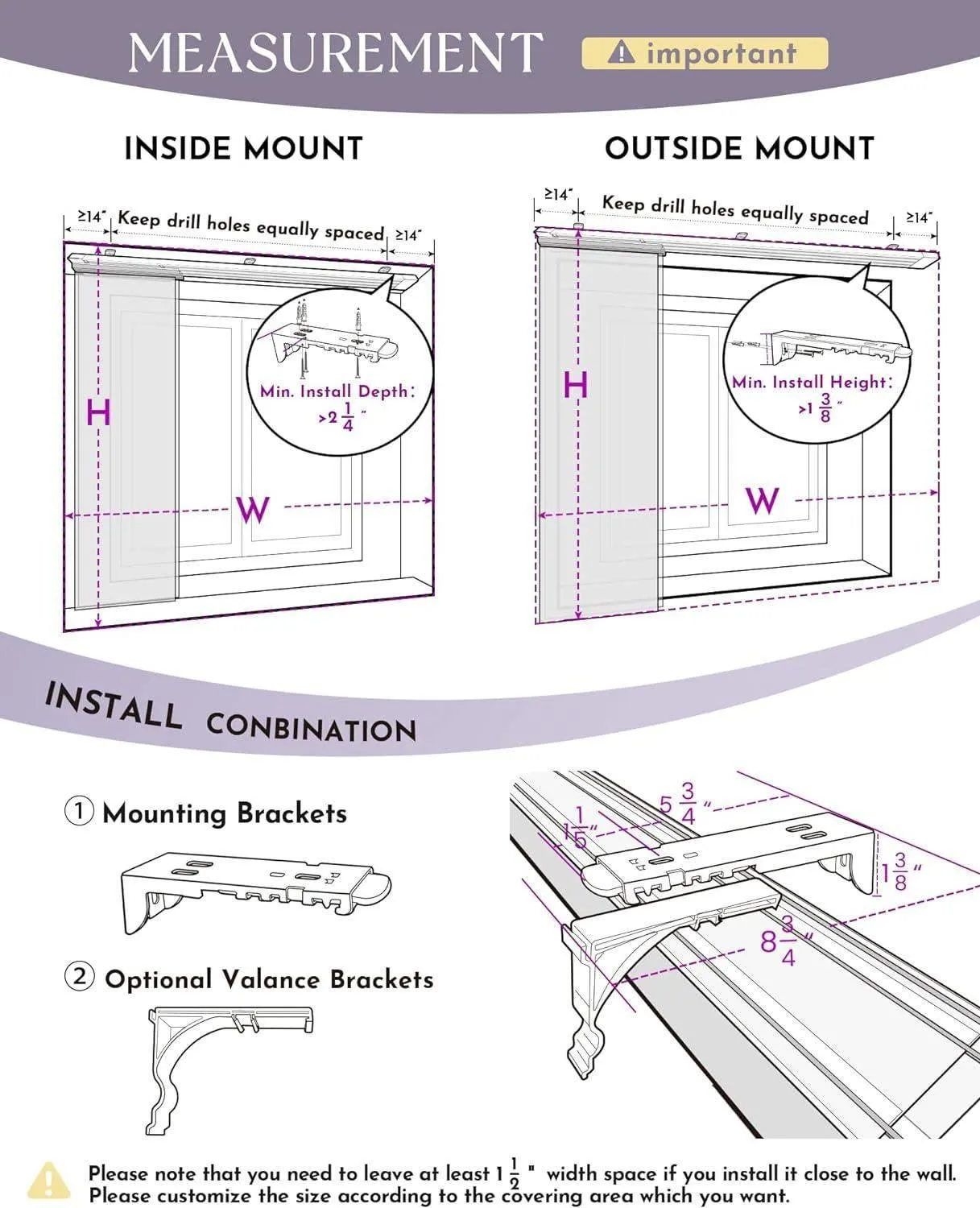 Graywind Hardwired Smart Blackout Panel Track Blinds | Fabric Series | Custom Width to 177"