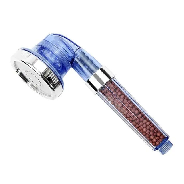 Healthy Negative Ion SPA Filtered Adjustable Shower Head with Shower Hose Three Modes