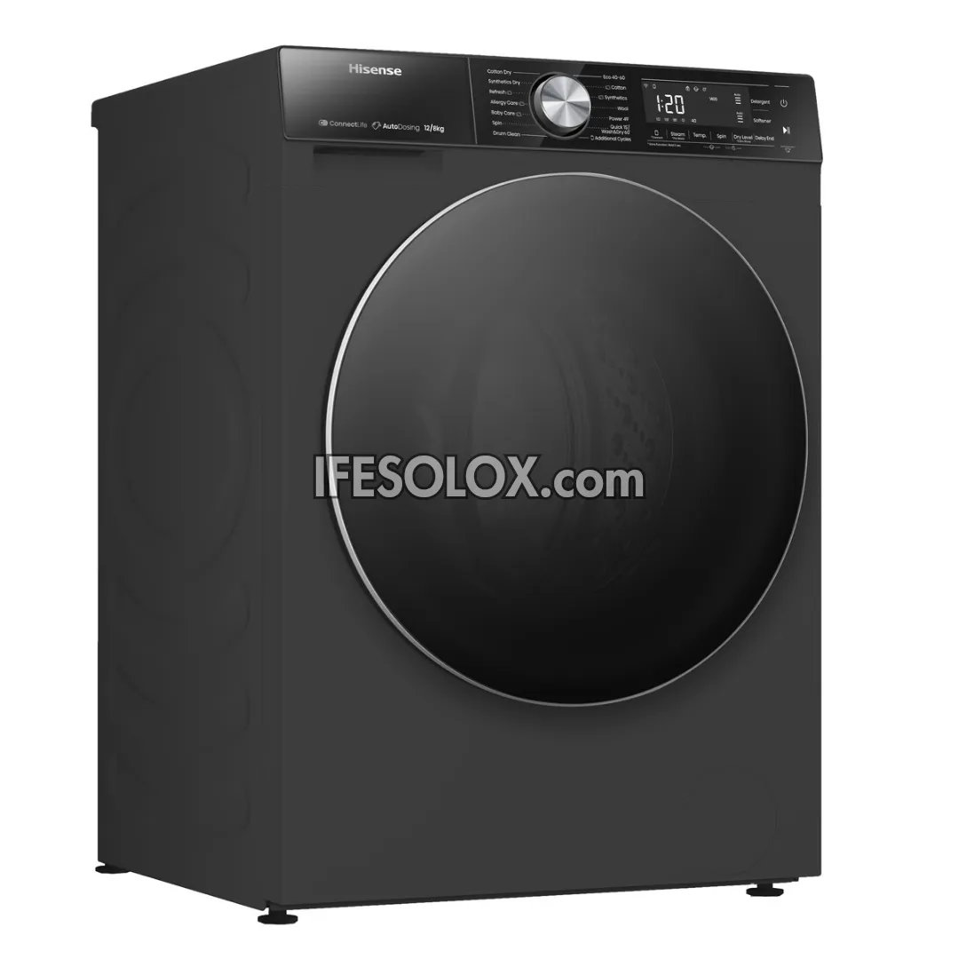 Hisense WM5S1245BB-WD 12kg Washer and 8kg Dryer Front Load Automatic Smart Inverter Washing Machine - Brand New