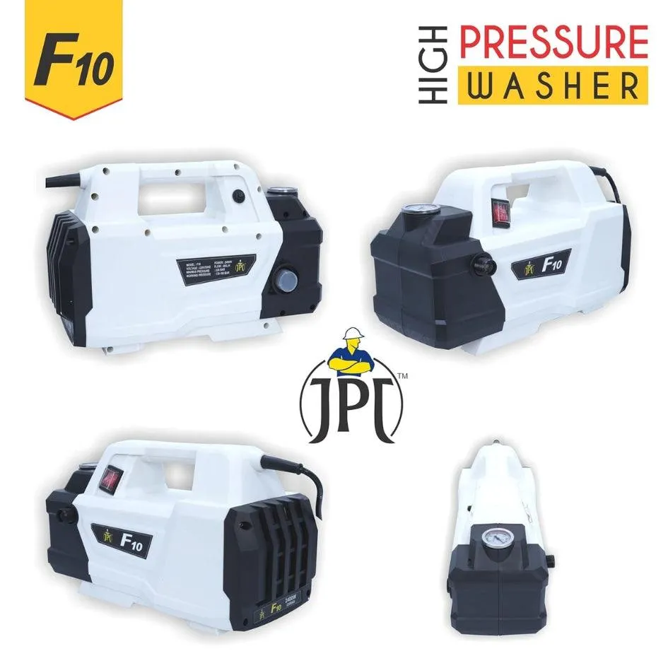 JPT Combo New F10 Heavy Duty 2400W 220BAR Car High Pressure Washer Pump with Heavy Foam Lance (Quick Connector Included)