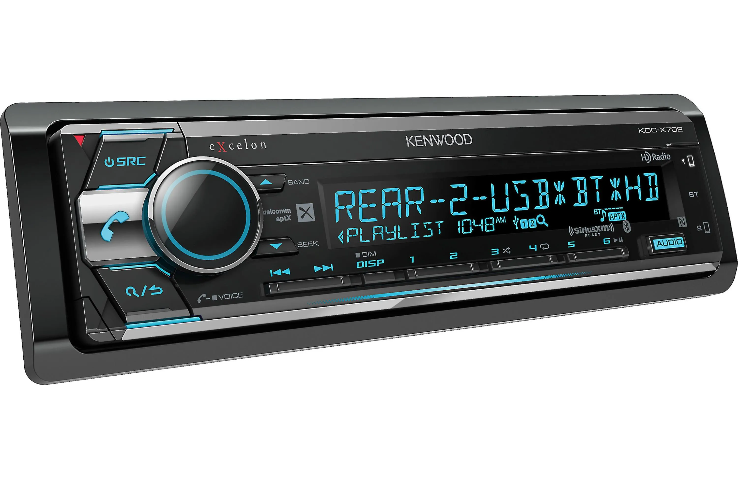 Kenwood Excelon KDC-X702 CD Receiver with Bluetooth and HD Radio