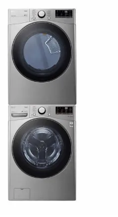 LG 4.5 cu. ft. Front Load Washer with Steam Technology and 7.4 cu. ft.  Dryer with Built-In Intelligence