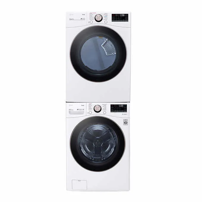 LG 4.5 cu. ft. Front Load Washer with TurboWash 360° and 7.4 cu. ft. ELECTRIC Dryer with TurboSteam and Built-In Intelligence