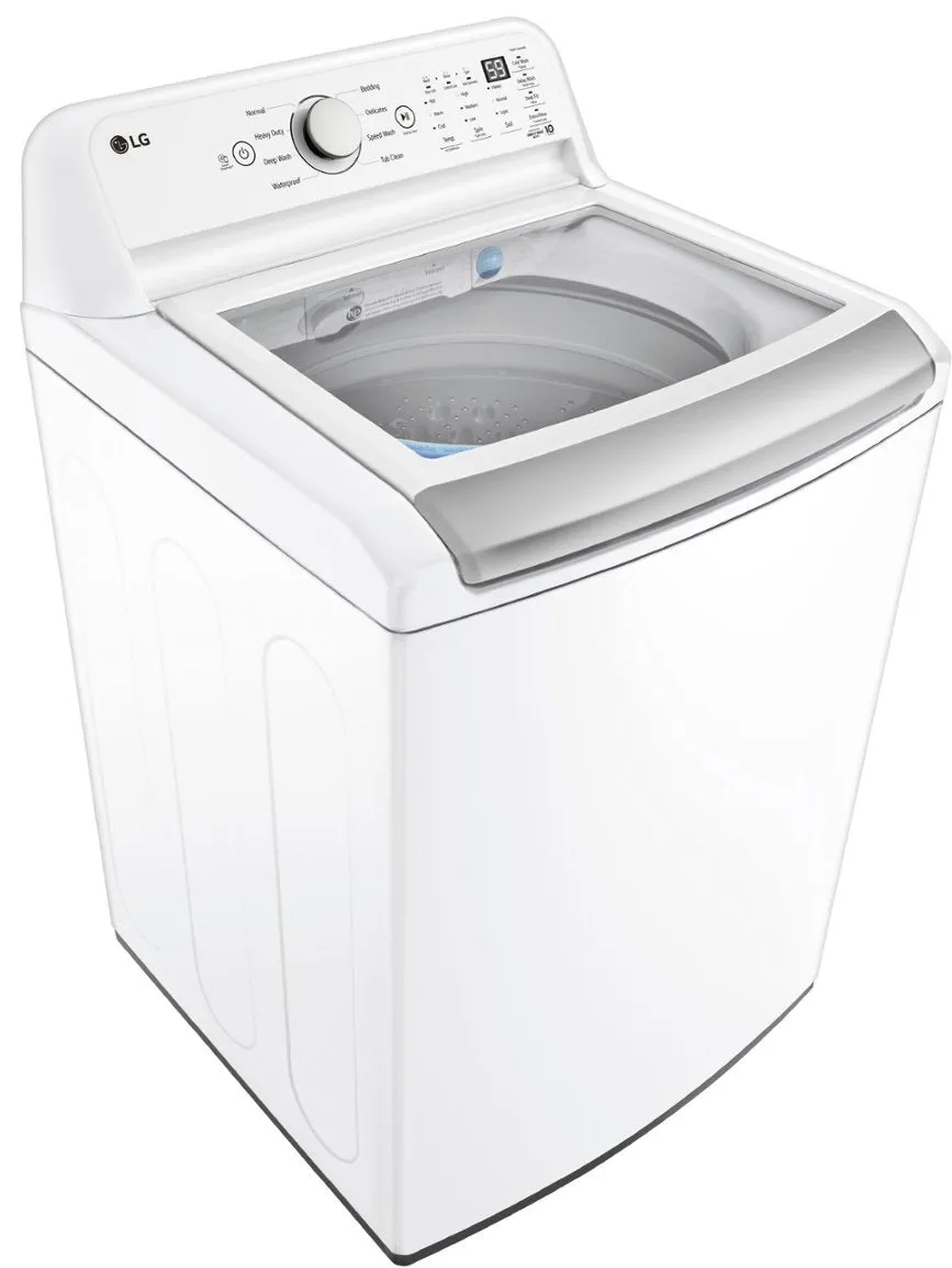 LG - 4.8 Cu. Ft. High-Efficiency Smart Top Load Washer with 4 Way Agitator and TurboDrum