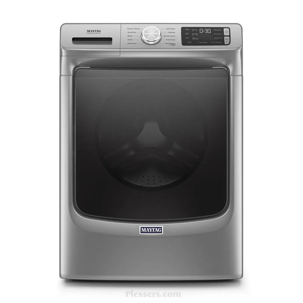 Maytag - 4.5 cu ft High Efficiency Stackable Front Load Washer - Metallic Slate