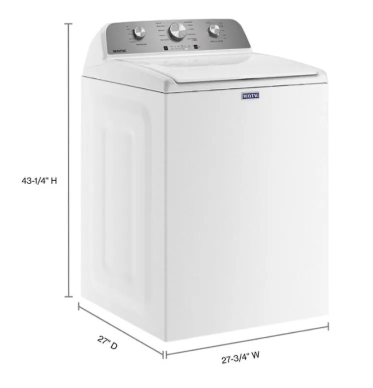 Maytag - 4.5 Cu. Ft. High Efficiency Top Load Washer with Deep Fill - White
Model:MVW4505MW