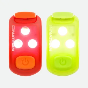 Nathan Strobelight LED Safety Light Clip - 2 Pack