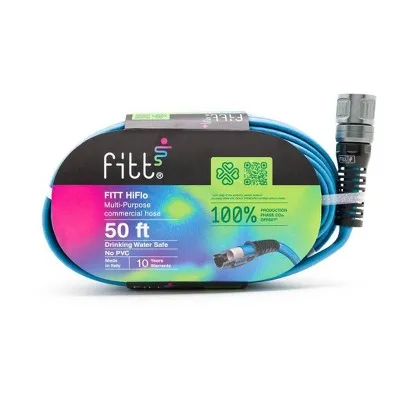 New - FITT HiFlo 1/2"x50" Garden Hose - Blue