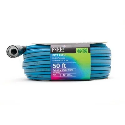 New - FITT HiFlo 1/2"x50" Garden Hose - Blue