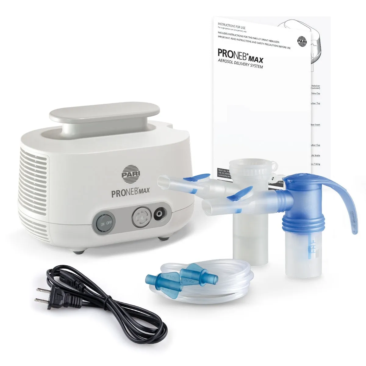 Pari PRONEB Max Compressor Kit with 2 Reusable Nebulizer