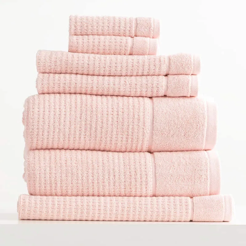 Renee Taylor Cambridge Textured 7 Piece Primrose Towel Pack