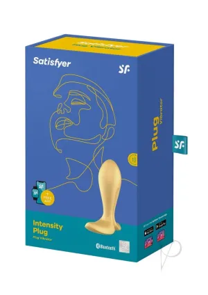 Luxe Satisfyer Intensity Gold Butt Plug with Vibration