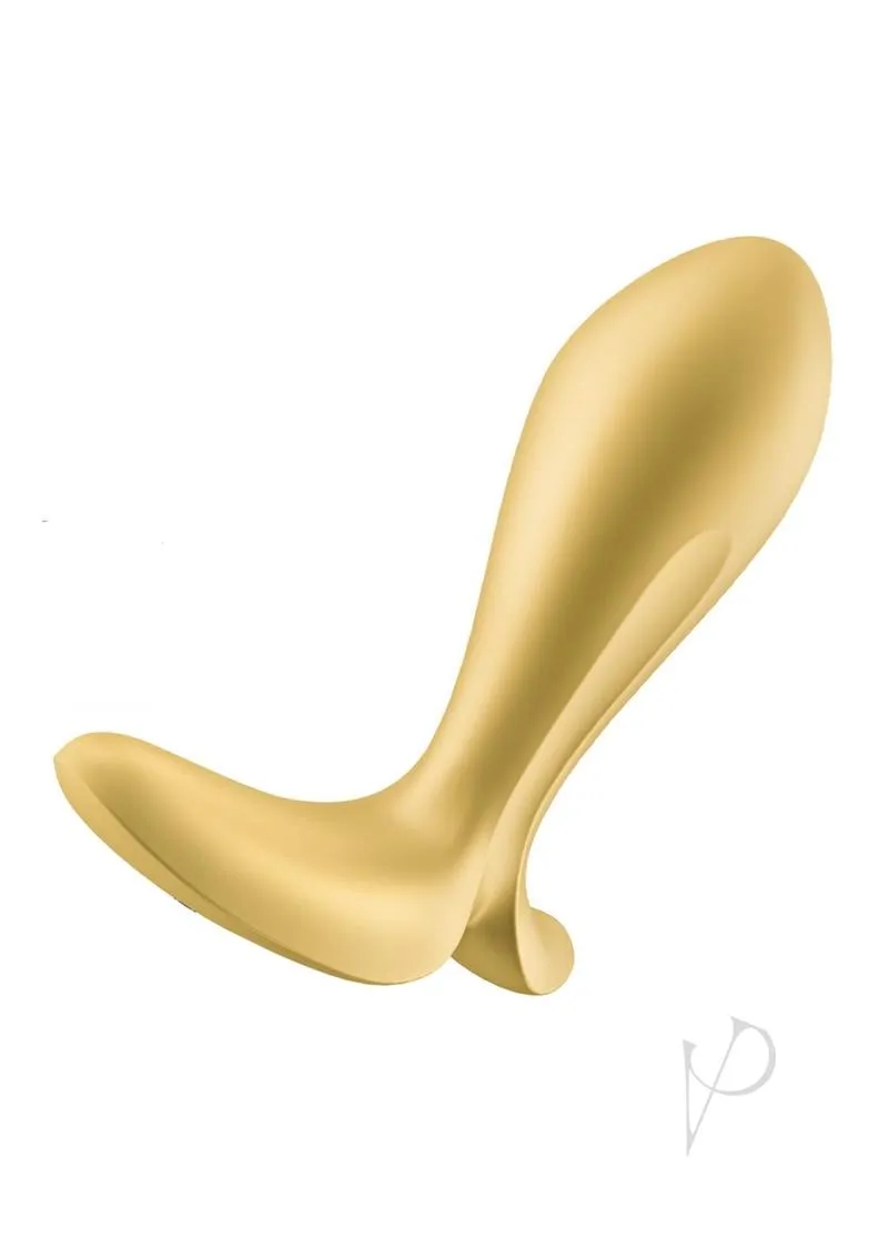 Luxe Satisfyer Intensity Gold Butt Plug with Vibration