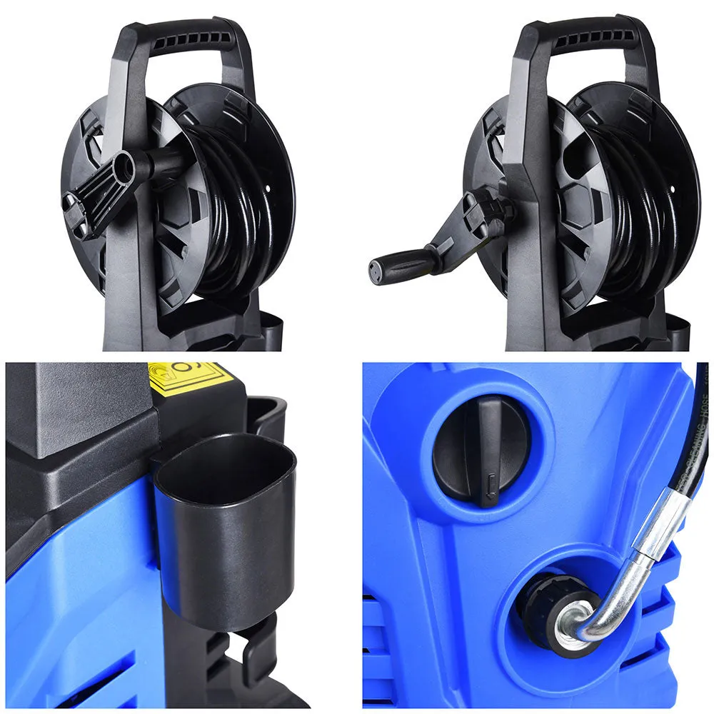 TheLAShop Electric Power Washer w/ Hose Reel 2030PSI 4 Nozzles Soap Bottle